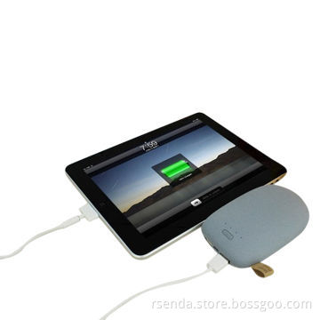 8800mAh with 4 LED Flashlight Function/Stone-shaped Mobile Power Bank, Made in China